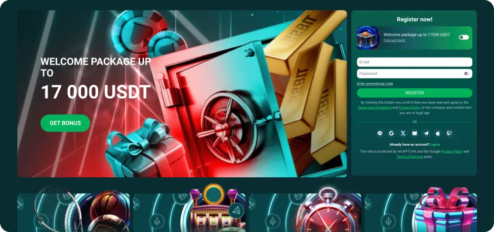 Bónus do 22Bit Casino